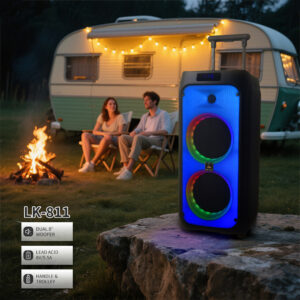 LK-811 Dual 8" Bluetooth Party Speaker
