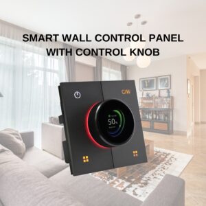2-CH Smart Wall Control Panel with Control Knob