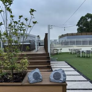 Waterproof TWS Bluetooth Rock Speaker with Solar Charger