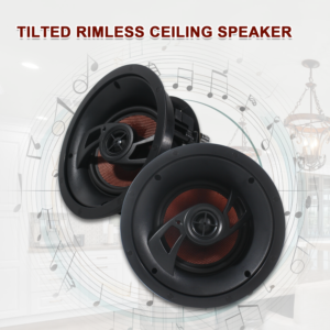 Tilted Rimless Ceiling Speaker
