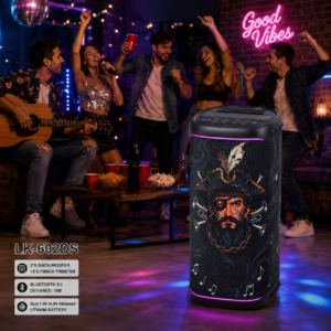 LK-602DA LK-602DS Dual 6.5″ Bluetooth Party Speaker